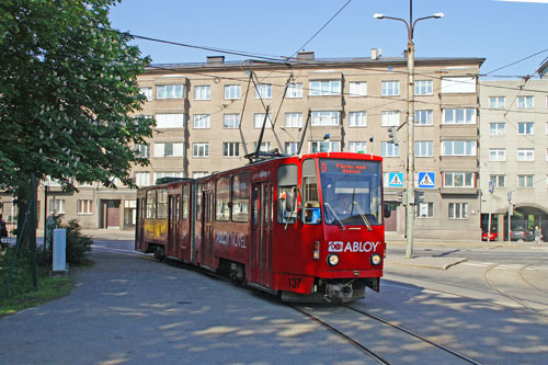 Tallinn Tatra KT4 tram - www.simplonpc.co.uk - Photo: 2013 Ian Boyle