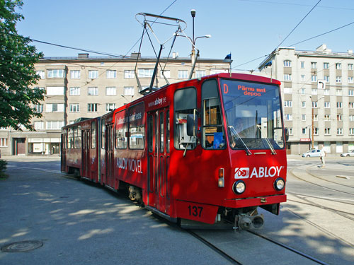 Tallinn Tatra KT4 tram - www.simplonpc.co.uk - Photo: 2013 Ian Boyle