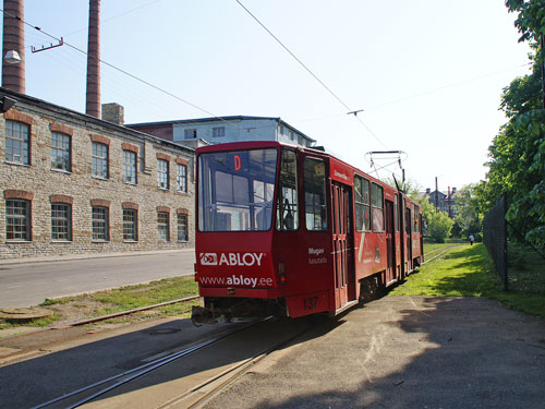 Tallinn Tatra KT4 tram - www.simplonpc.co.uk - Photo: 2013 Ian Boyle