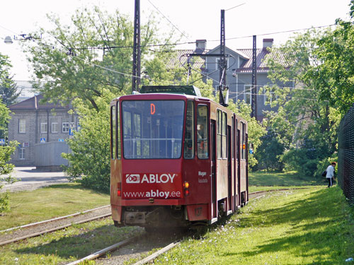 Tallinn Tatra KT4 tram - www.simplonpc.co.uk - Photo: 2013 Ian Boyle