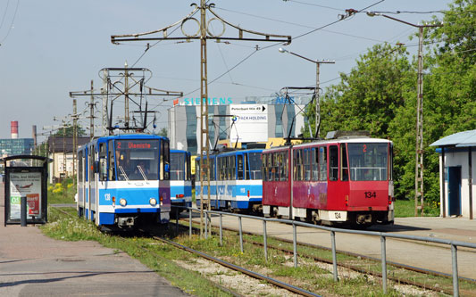 Tallinn Tatra KT4 tram - www.simplonpc.co.uk - Photo: 2013 Ian Boyle