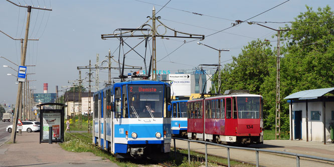 Tallinn Tatra KT4 tram - www.simplonpc.co.uk - Photo: 2013 Ian Boyle