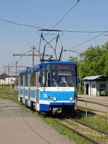 Tallinn Tatra KT4 tram - www.simplonpc.co.uk - Photo: 2013 Ian Boyle