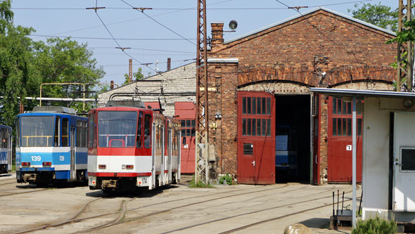 Tallinn Tatra KT4 tram - www.simplonpc.co.uk - Photo: 2013 Ian Boyle