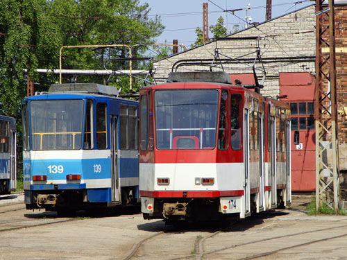 Tallinn Tatra KT4 tram - www.simplonpc.co.uk - Photo: 2013 Ian Boyle