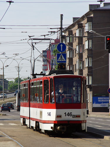 Tallinn Tatra KT4 tram - www.simplonpc.co.uk - Photo: © Ian Boyle, August 8th 2007