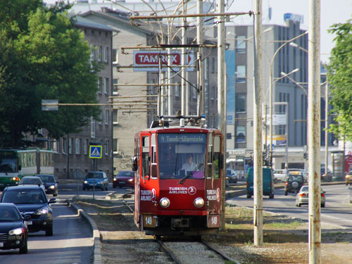 Tallinn Tatra KT4 tram - www.simplonpc.co.uk - Photo: © Ian Boyle, August 8th 2007