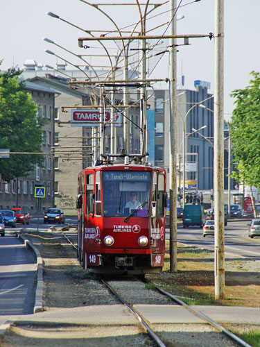 Tallinn Tatra KT4 tram - www.simplonpc.co.uk - Photo: © Ian Boyle, August 8th 2007