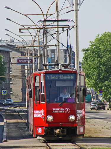 Tallinn Tatra KT4 tram - www.simplonpc.co.uk - Photo: © Ian Boyle, August 8th 2007