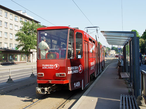 Tallinn Tatra KT4 tram - www.simplonpc.co.uk - Photo: © Ian Boyle, August 8th 2007