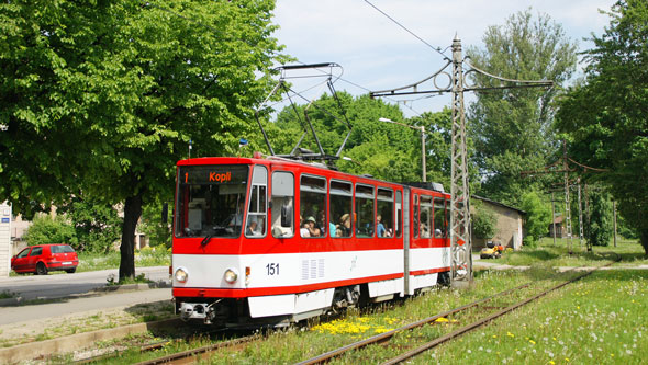 Tallinn Tatra KT4 tram - www.simplonpc.co.uk - Photo: © Ian Boyle, August 8th 2007