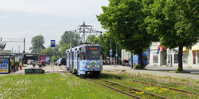 Tallinn Tatra KT4 tram - www.simplonpc.co.uk - Photo: © Ian Boyle, August 8th 2007