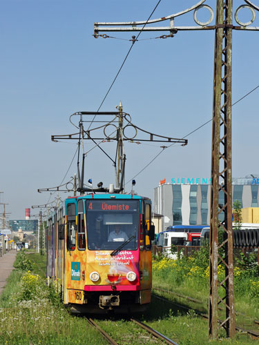 Tallinn Tatra KT4 tram - www.simplonpc.co.uk - Photo: © Ian Boyle, August 8th 2007