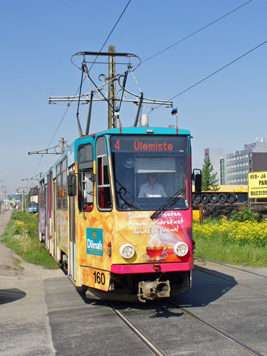 Tallinn Tatra KT4 tram - www.simplonpc.co.uk - Photo: © Ian Boyle, August 8th 2007