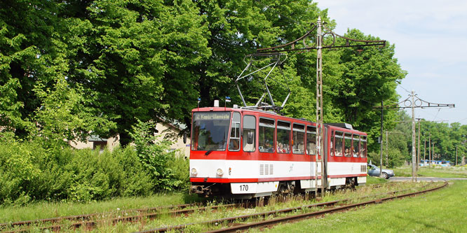 Tallinn Tatra KT4 tram - www.simplonpc.co.uk - Photo: 2013 Ian Boyle