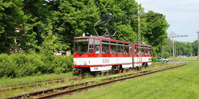 Tallinn Tatra KT4 tram - www.simplonpc.co.uk - Photo: 2013 Ian Boyle