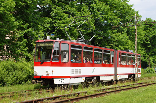 Tallinn Tatra KT4 tram - www.simplonpc.co.uk - Photo: 2013 Ian Boyle