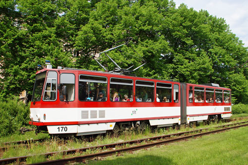 Tallinn Tatra KT4 tram - www.simplonpc.co.uk - Photo: 2013 Ian Boyle