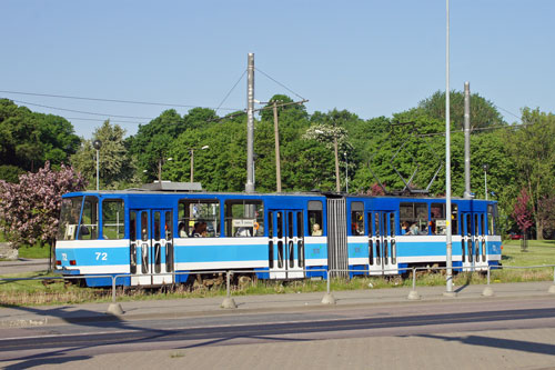 Tallinn Tatra KT4 tram - www.simplonpc.co.uk - Photo: 2013 Ian Boyle