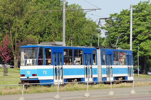 Tallinn Tatra KT4 tram - www.simplonpc.co.uk - Photo: 2013 Ian Boyle