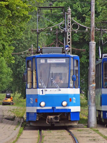 Tallinn Tatra KT4 tram - www.simplonpc.co.uk - Photo: 2013 Ian Boyle