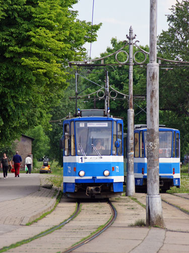 Tallinn Tatra KT4 tram - www.simplonpc.co.uk - Photo: 2013 Ian Boyle