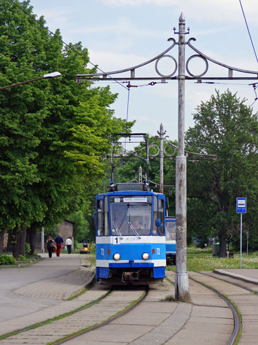 Tallinn Tatra KT4 tram - www.simplonpc.co.uk - Photo: 2013 Ian Boyle