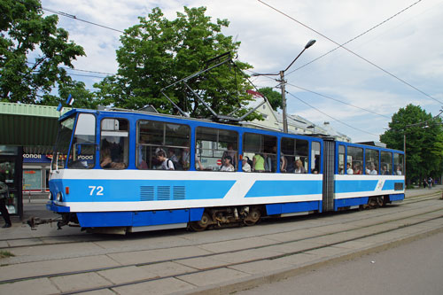 Tallinn Tatra KT4 tram - www.simplonpc.co.uk - Photo: 2013 Ian Boyle