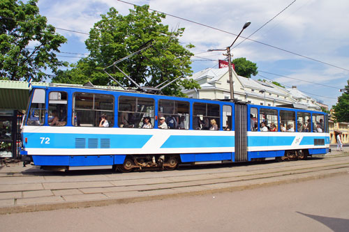 Tallinn Tatra KT4 tram - www.simplonpc.co.uk - Photo: 2013 Ian Boyle