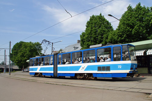 Tallinn Tatra KT4 tram - www.simplonpc.co.uk - Photo: 2013 Ian Boyle