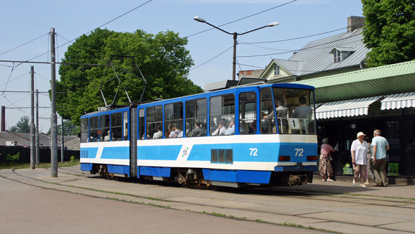 Tallinn Tatra KT4 tram - www.simplonpc.co.uk - Photo: 2013 Ian Boyle