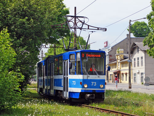 Tallinn Tatra KT4 tram - www.simplonpc.co.uk - Photo: 2013 Ian Boyle