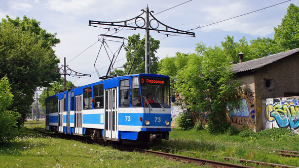 Tallinn Tatra KT4 tram - www.simplonpc.co.uk - Photo: 2013 Ian Boyle