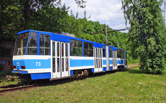 Tallinn Tatra KT4 tram - www.simplonpc.co.uk - Photo: 2013 Ian Boyle