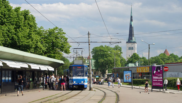 Tallinn Tatra KT4 tram - www.simplonpc.co.uk - Photo: 2013 Ian Boyle