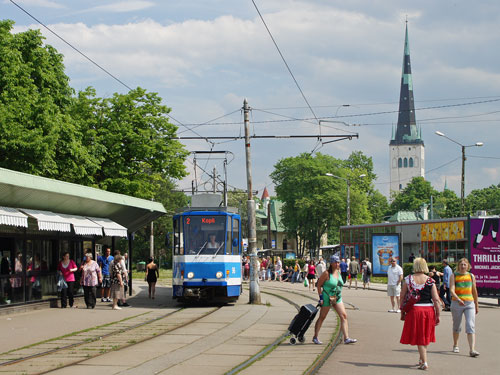 Tallinn Tatra KT4 tram - www.simplonpc.co.uk - Photo: 2013 Ian Boyle