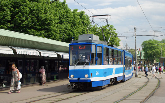 Tallinn Tatra KT4 tram - www.simplonpc.co.uk - Photo: 2013 Ian Boyle