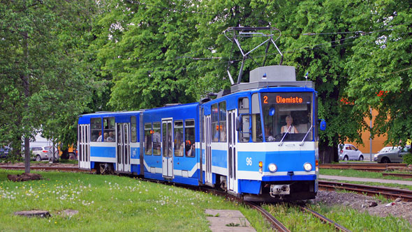 Tallinn Tatra KT4 tram - www.simplonpc.co.uk - Photo: 2013 Ian Boyle