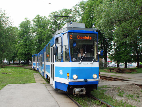 Tallinn Tatra KT4 tram - www.simplonpc.co.uk - Photo: 2013 Ian Boyle