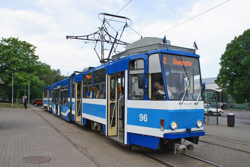 Tallinn Tatra KT4 tram - www.simplonpc.co.uk - Photo: 2013 Ian Boyle