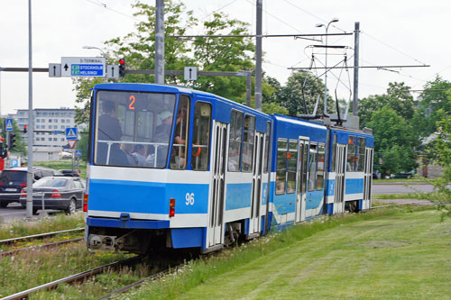 Tallinn Tatra KT4 tram - www.simplonpc.co.uk - Photo: 2013 Ian Boyle