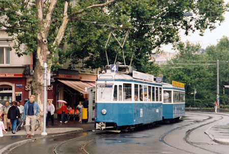 Zurich Trams - www.simplonpc.co.uk - Photo: ©1988 Ian Boyle