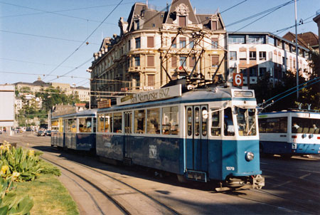 Zurich Trams - www.simplonpc.co.uk - Photo: ©1988 Ian Boyle