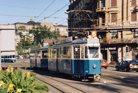 Zurich Trams - www.simplonpc.co.uk - Photo: ©1988 Ian Boyle