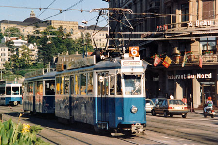 Zurich Trams - www.simplonpc.co.uk - Photo: ©1988 Ian Boyle