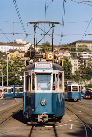 Zurich Trams - www.simplonpc.co.uk - Photo: ©1988 Ian Boyle