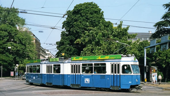 Zurich Mirage Tram - www.simplonpc.co.uk - Photo: ©1984 Ian Boyle