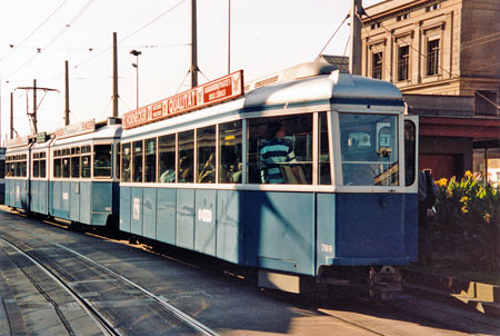 Zurich Trams - www.simplonpc.co.uk - Photo: ©1985 Ian Boyle