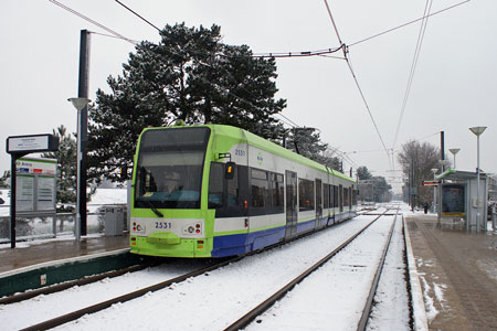 Croydon Tramlink in the Snow - Photo: © Ian Boyle, 6th January 2010