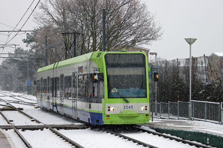 Croydon Tramlink in the Snow - Photo: © Ian Boyle, 6th January 2010